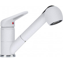 Franke NOVARA PLUS Mitigeur, Douchette double-jet , Levier haut , BLANC ARTIC 115.0470.669