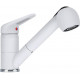 Franke NOVARA PLUS Mitigeur, Douchette double-jet , Levier haut , BLANC ARTIC 115.0470.669