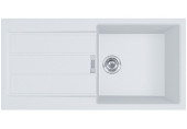 Franke SIRIUS2 S2D 611-100 Evier tectnite, blanc artic 143.0616.250