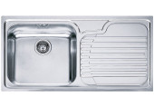 Franke Galassia GAX611, 1000x500 mm, évier inox lisse, cuve gauche 022634