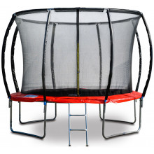 G21 SpaceJump Trampoline, 305 cm, rouge, avec filet de protection + échelle gratuite 69042