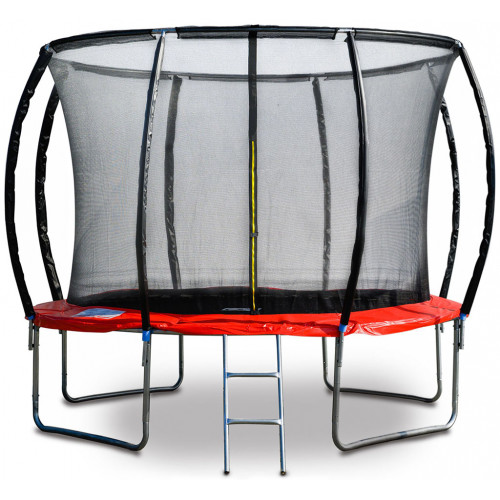 G21 SpaceJump Trampoline, 305 cm, rouge, avec filet de protection + échelle gratuite 69042 G21 SpaceJump Trampoline, 305 cm, rouge, avec filet de protection + échelle gratuite 69042