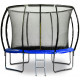 G21 SpaceJump Trampoline, 305 cm, bleu, avec filet de protection + échelle gratuite 690426