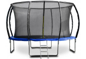 G21 SpaceJump Trampoline, 366 cm, bleu, avec filet de protection + échelle gratuite 690426