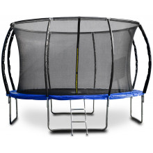 G21 SpaceJump Trampoline, 366 cm, bleu, avec filet de protection + échelle gratuite 690426
