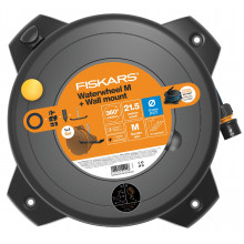 Fiskars Enrouleur de tuyau M 1/2", portée 21.5 m avec support mural 1059608