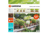 GARDENA Kit d'arrosage goutte-a-goutte pour plantes en pots + programmateur M 13002-20