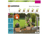 GARDENA Micro-Drip-System Kit d'arrosage goutte-a-goutte pour plantes en pots S 13000-32