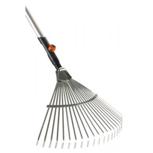 GARDENA Combisystem Balai a gazon en acier emmanché, 50 cm, 130 cm 3022-20