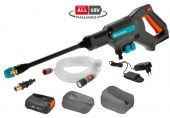 Gardena AquaClean 24/18V P4A Nettoyeur moyenne pression avec batterie (1x2,5Ah) 14800-20
