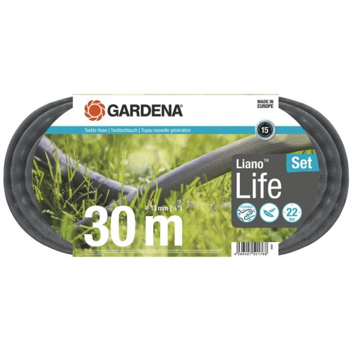 GARDENA Liano Life Kit tuyau d'arrosage textile (1/2") 30 m 18457-20