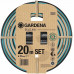 GARDENA EcoLine Kit tuyau 13 mm (1/2"), 20m + nécessaire de base 18931-20