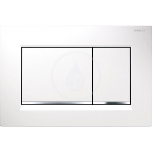 Geberit Sigma30 Plaque de déclenchement, blanc / chromé brillant 115.883.KJ.1