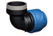 GEORG FISCHER iJOINT coude en polypropylene, 90°, 50 × 1 1/2", filetage intérieur 158-400-