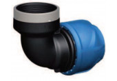 GEORG FISCHER iJOINT coude en polypropylene, 90°, 20 × 1/2", filetage intérieur 158-400-02