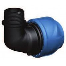 GEORG FISCHER iJOINT coude en polypropylene, 50 × 6/4", 90°, filetage extérieur 158-400-05