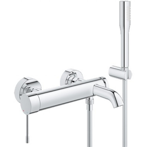 Grohe Essence – Mitigeur monocommnade bain/douche avec bar de douche chrome 33628001