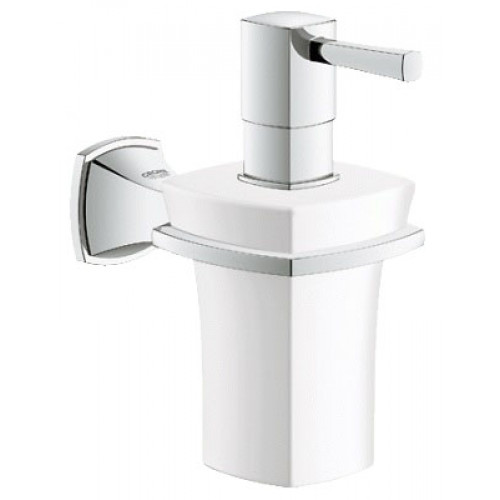 GROHE Grandera Distributeur de savon en céramique, chrome 40627000