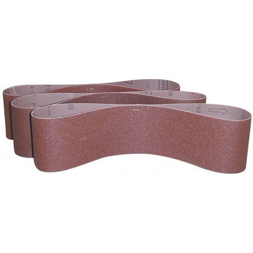 GÜDE Bandes abrasives 50 X 686 grain K100 pour ponceuse G55108 - lot de 3 40369