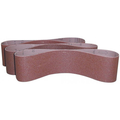 GÜDE Lot de 3 bandes abrasives K 80 pour ponceuse a bande - pour G55135 41285