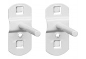 GÜDE Crochet droit pour panneau perforé en set de 2 pieces 40741