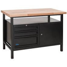 GÜDE Etabli P 1200 SLT - Black Line - 1 porte 3 tiroirs 40838