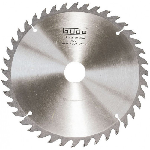 GÜDE Lame de scie carbure 210 x 30 mm - pour scie circulaire 55076