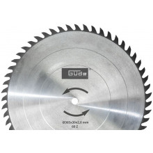 GÜDE Lame de scie carbure 305 x 30 mm / 60 dents pour scie a onglet G55259 55265