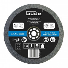 GÜDE Meule abrasive pour touret G55272 et G55237 - 200 x 25 mm - grain 60 55533