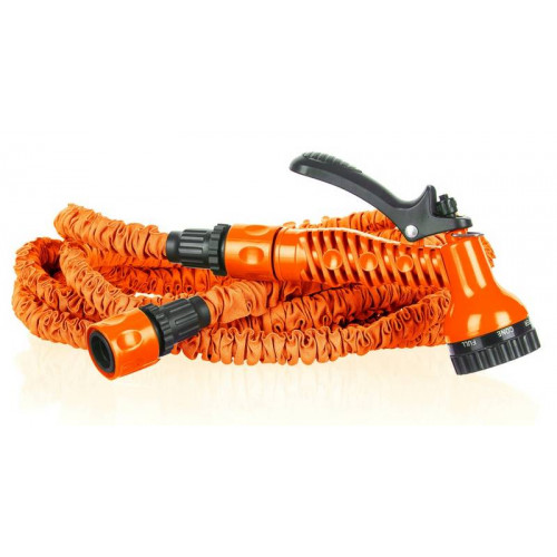 COBRA Tuyau retractable 7,5-22,5m avec pistolet d´arrosage, orange COBRA33orange