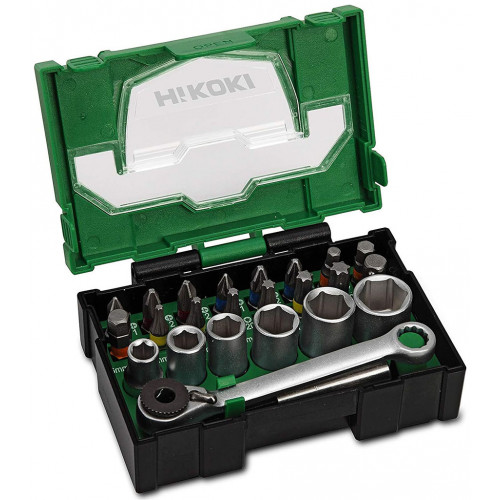HiKOKI 40030020 Coffret d'embouts et douilles 24 pcs