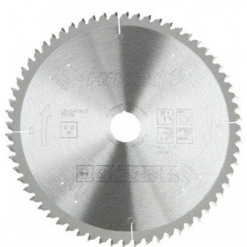 HiKOKI 4100026 TCT Lame de scie circulaire 255x30mm, 80