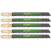 HiKOKI 750021 Lame HCS pour scie sauteuse, bois, 100,4/75x9,5x1,25 mm, 5pcs.