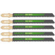 HiKOKI 750021 Lame HCS pour scie sauteuse, bois, 100,4/75x9,5x1,25 mm, 5pcs.