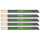 HiKOKI 750023 Lame HCS pour scie sauteuse, bois, 91,5/70×7,5×1,25 mm, 5 pieces