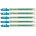 HiKOKI 750040 HSS Lame pour métal pour scie sauteuse, 91,5/65×7,5×1 mm, 5 pieces