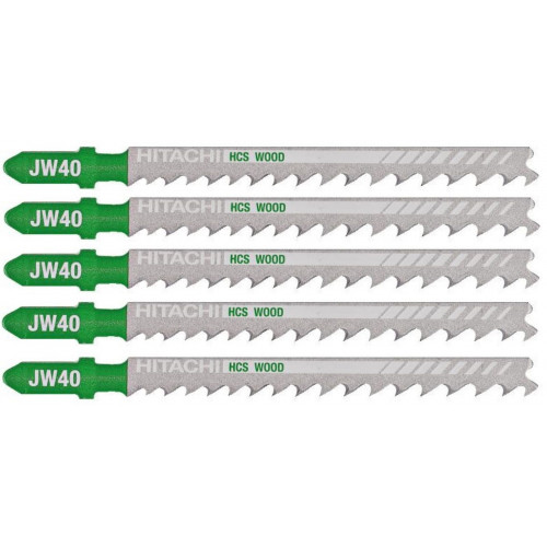 HiKOKI 750043 Lame HCS pour bois pour scie sauteuse, 100,4/75x7,2x1,25 mm, 5 pcs