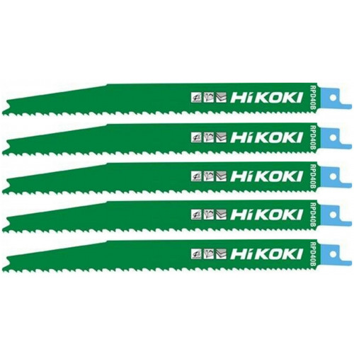 HiKOKI RPD40B Lame de scie alternative pour métal+bois 200/178,5x19x1,25mm 5 pieces 752024