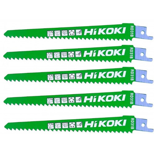 HiKOKI RD31B Lame de scie alternative pour métal+bois 150/128,5x19x1,25mm 5 pieces 752025