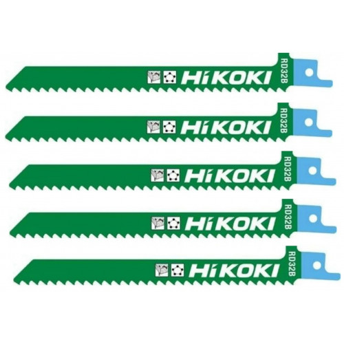 HiKOKI RD32B Lame de scie alternative pour métal+bois 150/128,5x12x1,25mm 5 pieces 752026