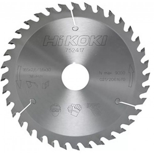 HiKOKI 752417 Lame de scie pour bois 165×20/30×1,6 mm, 36 dents