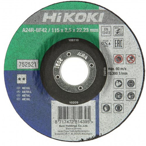 HiKOKI 752521 Disque a tronçonner 115x22,23x2,5mm