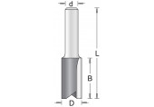 HiKOKI 754005 Fraises a rainurer avec 2 tranchants 8x19x57mm tige 6mm 1 piece