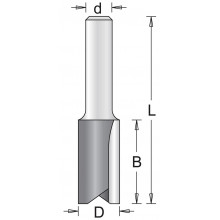 HiKOKI 754051 Fraises a rainurer avec 2 tranchants 3x11x51mm tige 8mm 1 piece