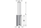 HiKOKI 754057 Fraises a rainurer avec 2 tranchants 8x25x63mm tige 8mm 1 piece