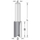 HiKOKI 754057 Fraises a rainurer avec 2 tranchants 8x25x63mm tige 8mm 1 piece