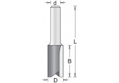 HiKOKI 754060 Fraises a rainurer avec 2 tranchants 10x32x64mm tige 8mm 1 piece