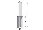 HiKOKI 754131 Fraises a rainurer avec 2 tranchants, 6x19x64mm tige 12mm 1 piece