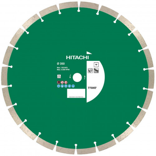 HiKOKI 773007 Lame de scie diamantée 350x25,4x15mm, universel