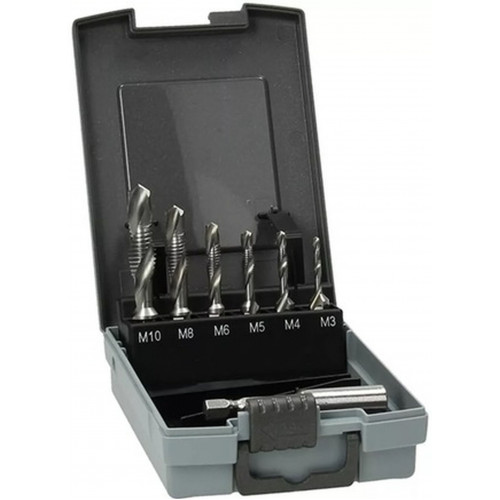 HIKOKI 780139 HSS-G DIN 335C Jeu de forets combinés 1/4"